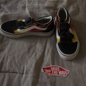 Vans Old Skool V Flames Sneakers